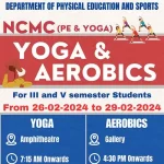 Yoga and Aerobics for 3rd and 5th Sem Students