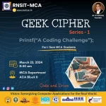 Geek Cipher Series 1