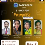 AI Task Force presents 3 Day FDP Prompt Ed Teachers Meet AI Day 2