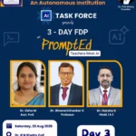 Day 3 of 3 Day FDP PromptEd Teachers meet AI