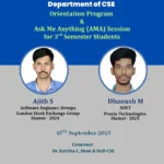 Dept of CSE Orientation & AMA Session for 3rd Semester