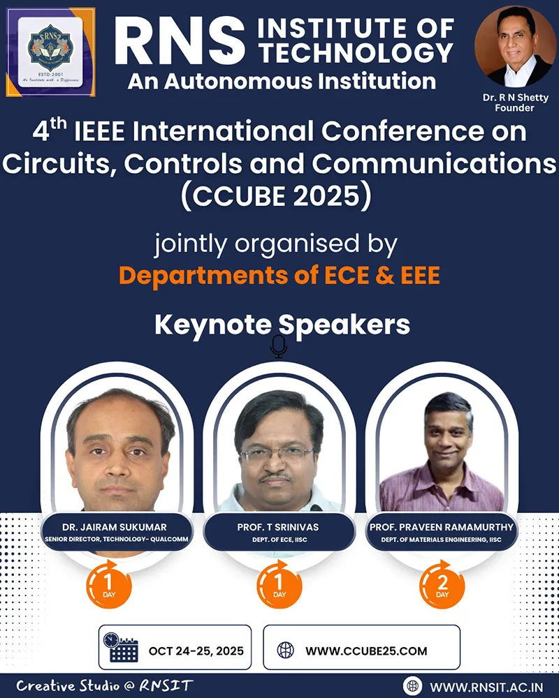4th IEEE International Conference on Circuits, Controls and Communication (CCUBE 2025)