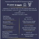 5-Day Advance Faculty Development Program on Cybersecurity