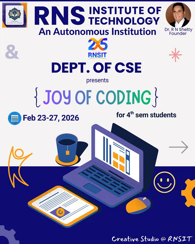 Dept. of CSE Presents JOY OF CODING