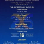 Five-Day Boot Camp on Python Programming