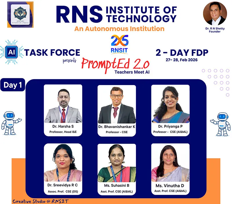 TASK FORCE Presents PromptEd 2.0 Teachers Meet AI 2 - DAY FDP